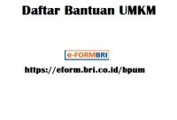cara daftar UMKM BRI online