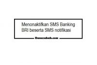 menonaktifkan sms banking BRI